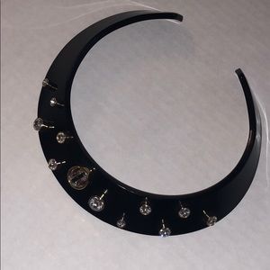 Henri Bendel New York Black Choker Necklace NWT